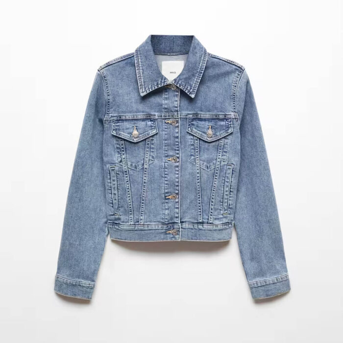 Pocketed denim jacket